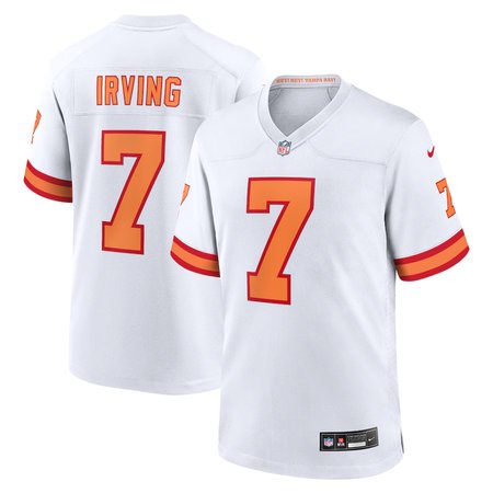 Men's '76 Tampa Bay Buccaneers #7 Bucky Irving Nike White Player Game Jersey