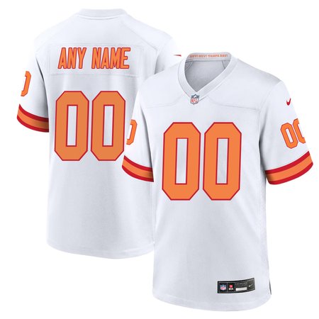Youth '76 Tampa Bay Buccaneers Custom Nike White Player Game Jersey