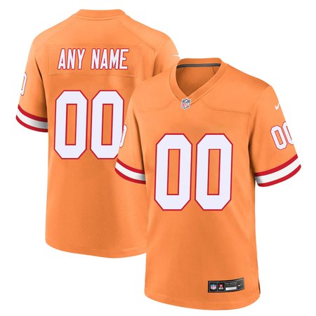 Youth '76 Tampa Bay Buccaneers Custom Nike Orange Player Game Jersey