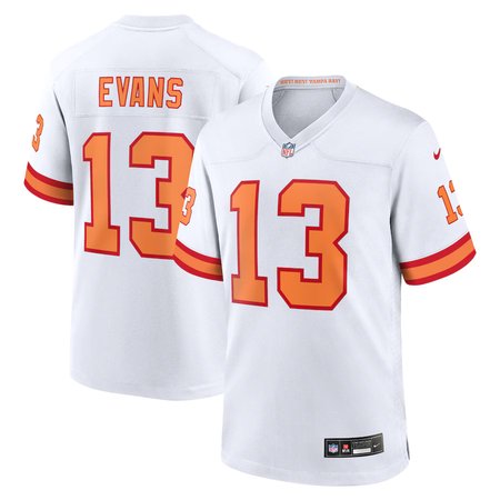 Men's '76 Tampa Bay Buccaneers #13 Mike Evans Nike White Player Game Jersey