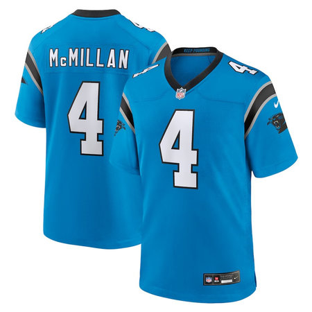Youth Carolina Panthers #4 Tetairoa McMillan Blue Alternate Game Jersey