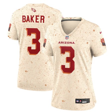 Women's Arizona Cardinals #3 Budda Baker Cream Rivalries Collection Game Jersey