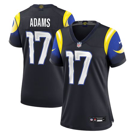 Women's Los Angeles Rams #17 Davante Adams Black Rivalries Collection Game Jersey