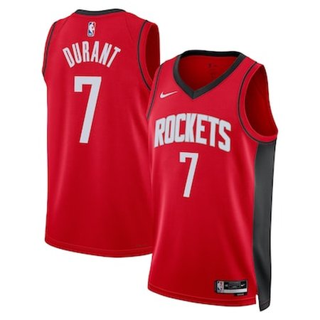 Men's Houston Rockets #7 Kevin Durant Red Statement Edition Swingman Jersey