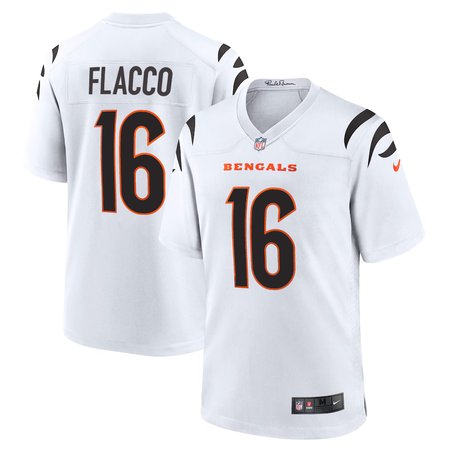 Youth Cincinnati Bengals #16 Joe Flacco Nike White Team Game Jersey