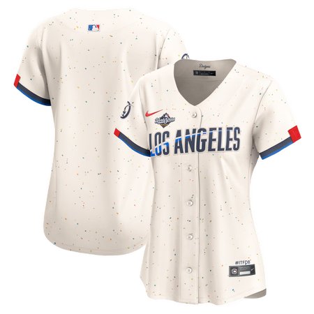 Women's Los Angeles Dodgers Cream 2025 World Series City Connect Limited Jersey