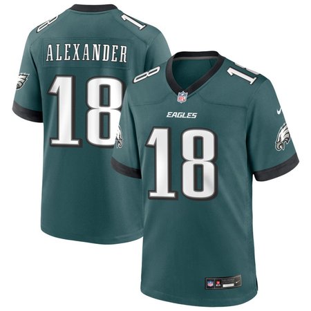 Youth Philadelphia Eagles #18 Jaire Alexander Green Game Jersey