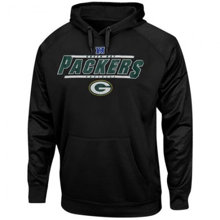 Green Bay Packers Synthetic Hoodie Sweatshirt Black