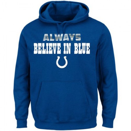 Indianapolis Colts Always Pullover Hoodie Royal Blue