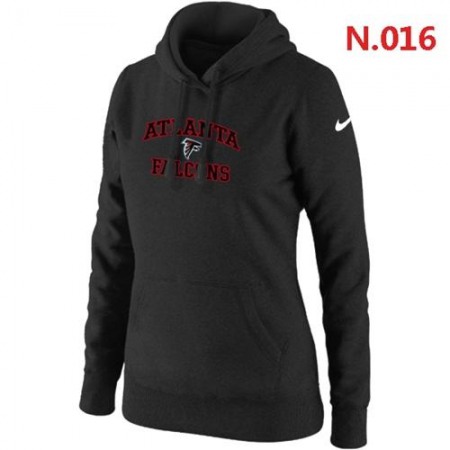 Women's Atlanta Falcons Heart & Soul Pullover Hoodie Black