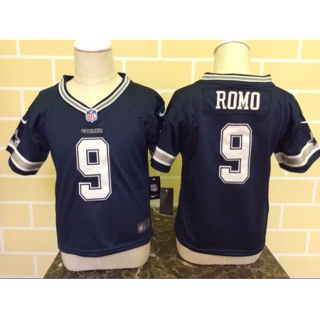 Toddler Dallas Cowboys #9 Tony Romo Blue Stitched NFL Jersey