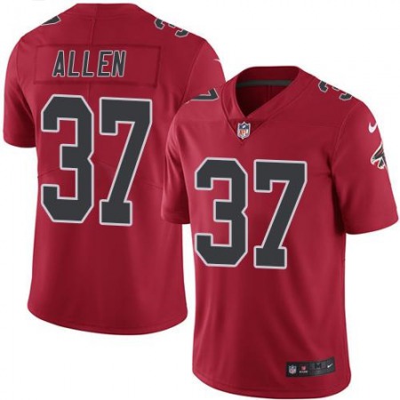 Falcons #37 Ricardo Allen Red Men's Stitched NFL Limited Rush Jersey