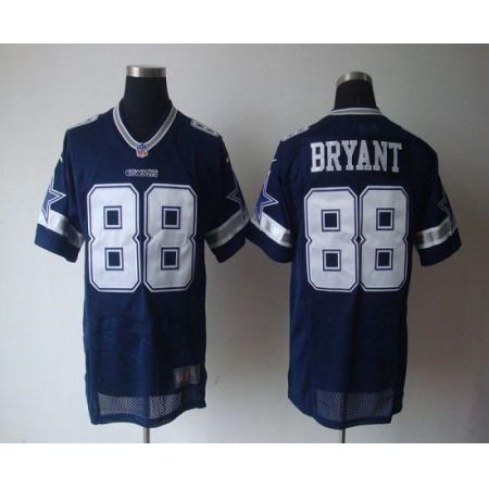 Cowboys #88 Dez Bryant Navy Blue Team Color Men's Stitched NFL Elite Jersey