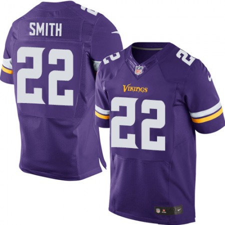 Vikings #22 Harrison Smith Purple Team Color Men's Stitched NFL Elite Jersey