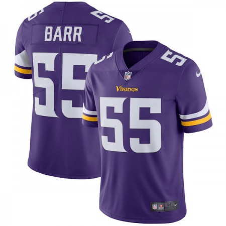 Men's Minnesota Vikings #55 Anthony Barr Purple Vapor Untouchable Limited Stitched NFL Jersey