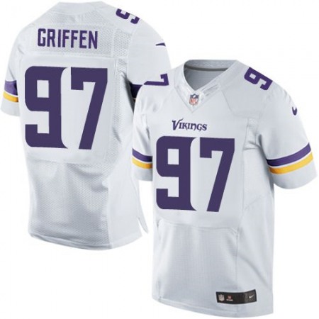 Vikings #97 Everson Griffen White Men's Stitched NFL Elite Jersey