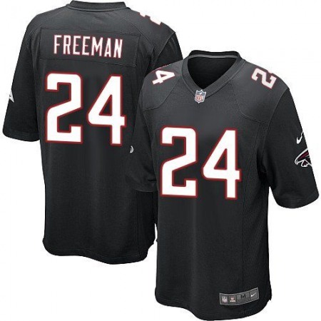 Falcons #24 Devonta Freeman Black Alternate Youth Stitched NFL Elite Jersey