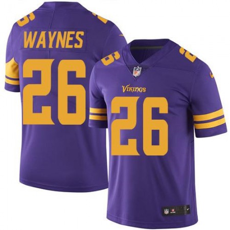 Vikings #26 Trae Waynes Purple Youth Stitched NFL Limited Rush Jersey