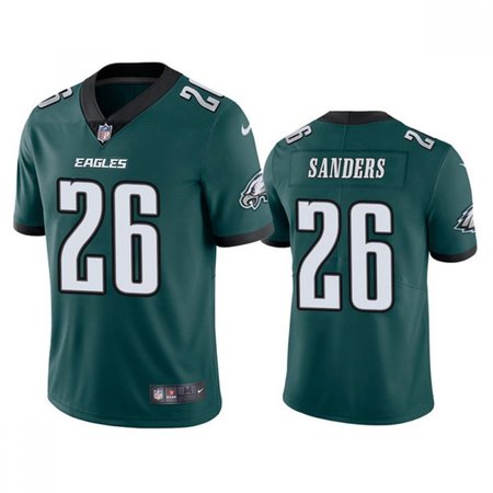 Youth Philadelphia Eagles #26 Miles Sanders Green Vapor Untouchable Limited Stitched Football Jersey