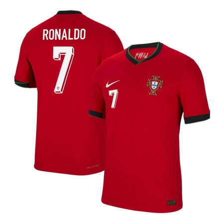 Men's RONALDO #7 Portugal Home Authentic Soccer Jersey EURO 2024