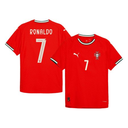 Men's RONALDO #7 Portugal Home Authentic Soccer Jersey 2025