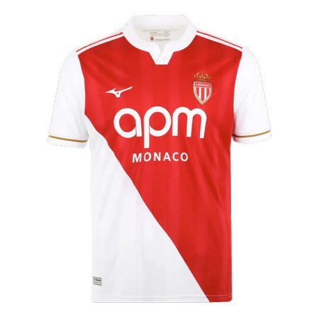 Men's AS Monaco FC Home Replica Soccer Jersey 2025/26