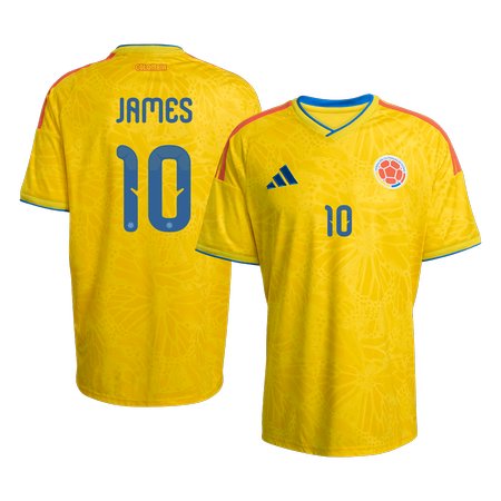 Men's JAMES #10 Colombia Home Replica Soccer Jersey World Cup 2026