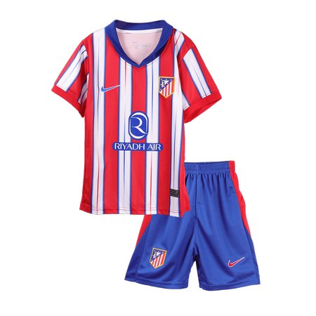 Kid's Atletico Madrid Home Soccer Jersey Kit 2024/25