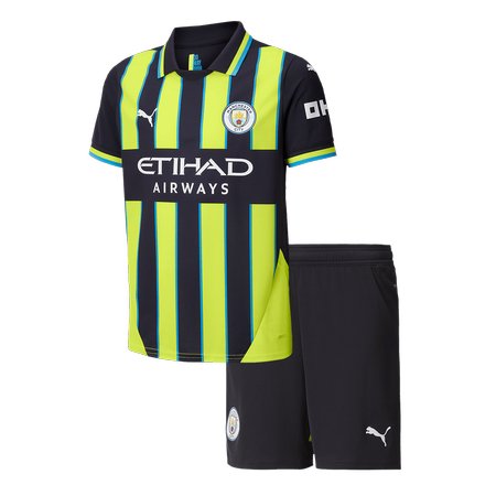 Kid's Manchester City Away Soccer Jersey Kit 2024/25