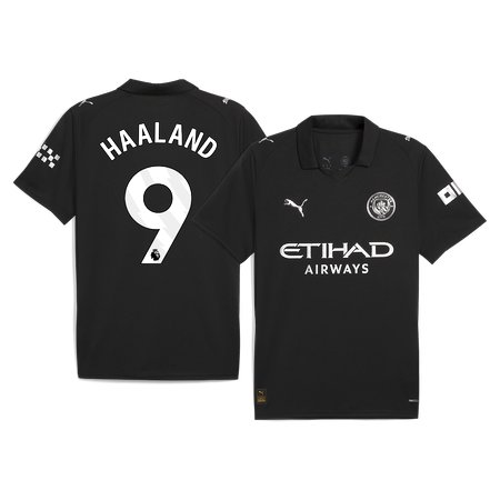 Men's HAALAND #9 Manchester City Away Replica Soccer Jersey 2025/26