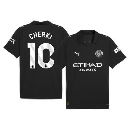 Men's CHERKI #10 Manchester City Away Replica Soccer Jersey 2025/26