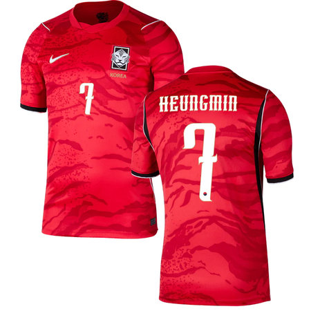 Kid's HEUNGMIN #7 South Korea Home Replica Jersey World Cup 2026