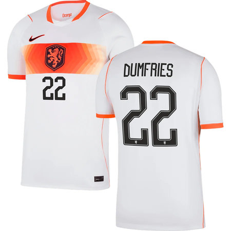 Kid's DUMFRIES #22 Netherlands Away Replica Jersey World Cup 2026