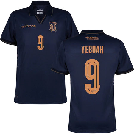 Kid's YEBOAH #9 Ecuador Away Replica Jersey World Cup 2026