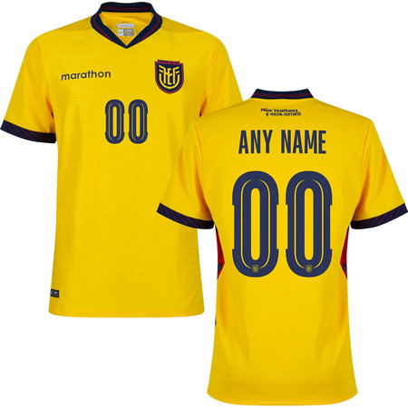 Kid's Ecuador Home Replica Custom Jersey World Cup 2026