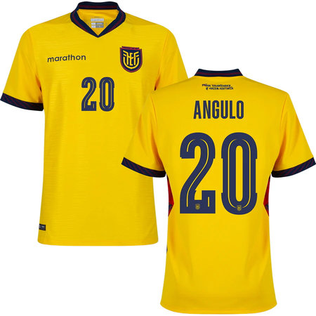 Kid's ANGULO #20 Ecuador Home Replica Jersey World Cup 2026