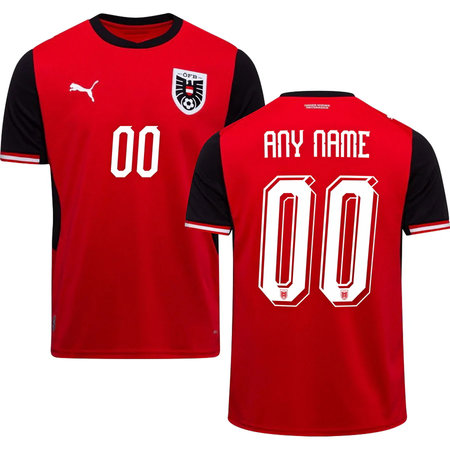 Kid's Austria Home Replica Custom Jersey World Cup 2026