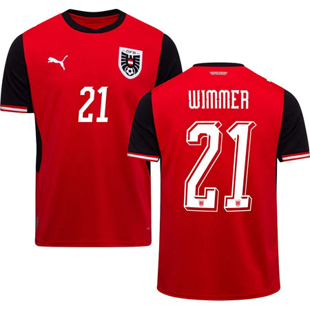 Kid's WIMMER #21 Austria Home Replica Jersey World Cup 2026